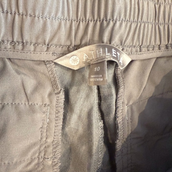 Athleta Pull On Style Tie Waist Pants Size 10 - Picture 5 of 6